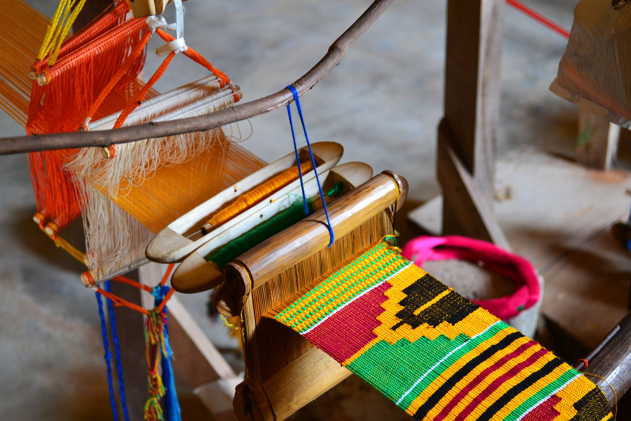 Kente weaving